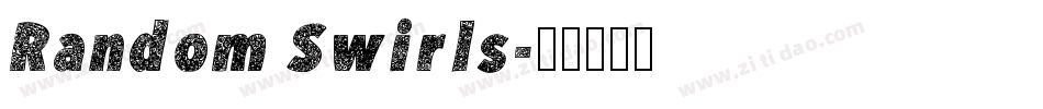 Random Swirls字体转换